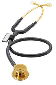 Pozłacany stetoskop MDF 777 Gold - czarny