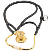 Pozłacany stetoskop MDF Rappaport Gold - czarny